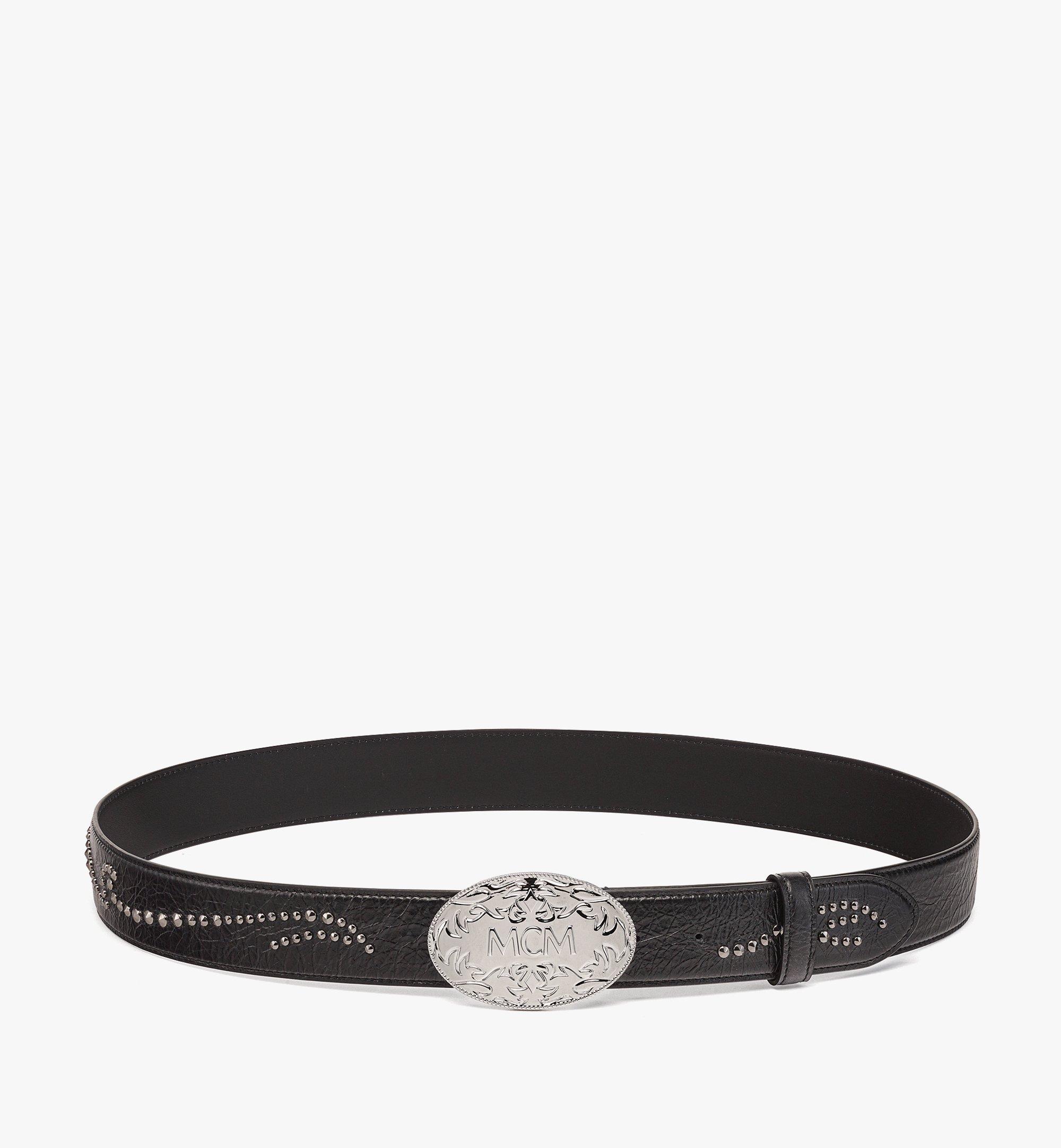 Aren Studded Belt 1.5" in Crushed Leather 1